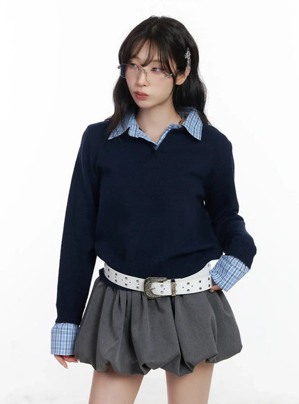 contrast-collar-knit-sweater-cj527