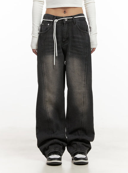 Rosa Washed Relaxed-Fit Jeans CJ508