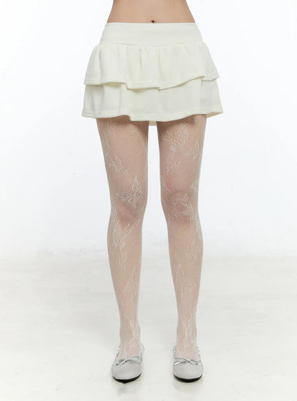 double-layer-pleated-mini-skirt-cn517