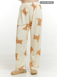 teddy-print-pajama-pants-ou414