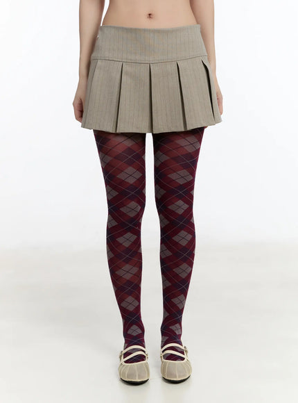 chic-striped-pleated-mini-skirt-cm511