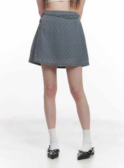 plaid-strapped-mini-skirt-cu518