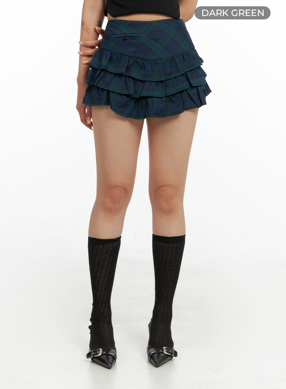 layered-frill-mini-skirt-cl415