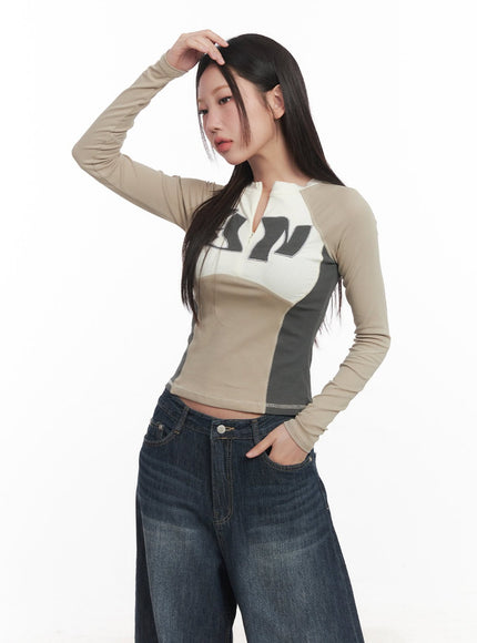stitched-half-zip-long-sleeve-crop-top-ca521