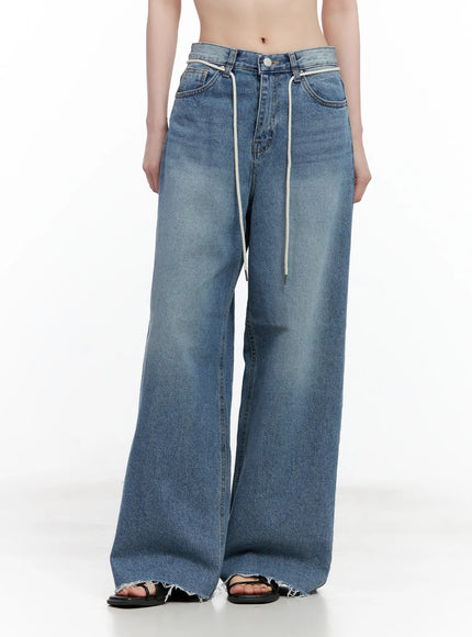 chaeyoung-drawstring-washed-wide-leg-jeans-cu530
