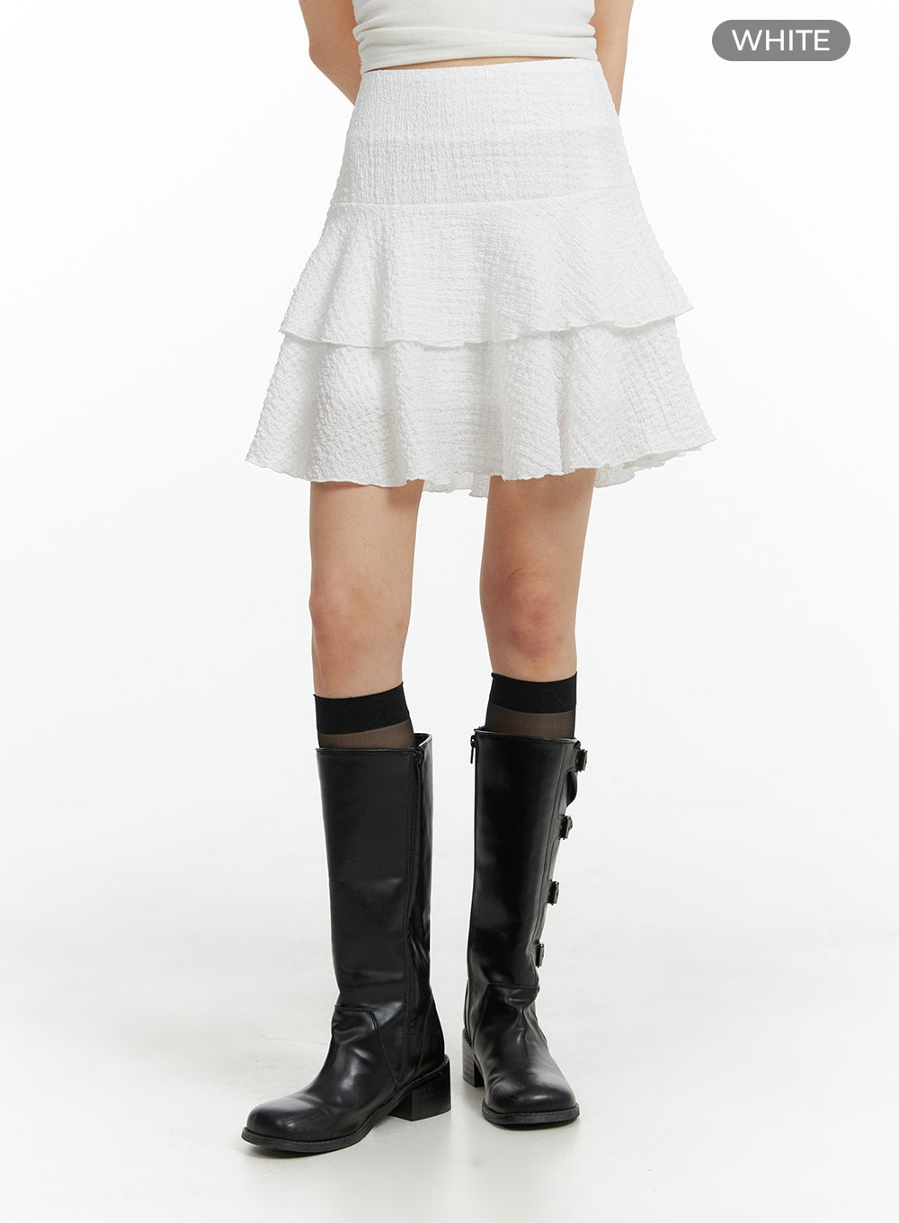 cotton-ruffle-hem-mini-skirt-cm413