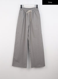 chic-cargo-cotton-pants-co313 / Gray