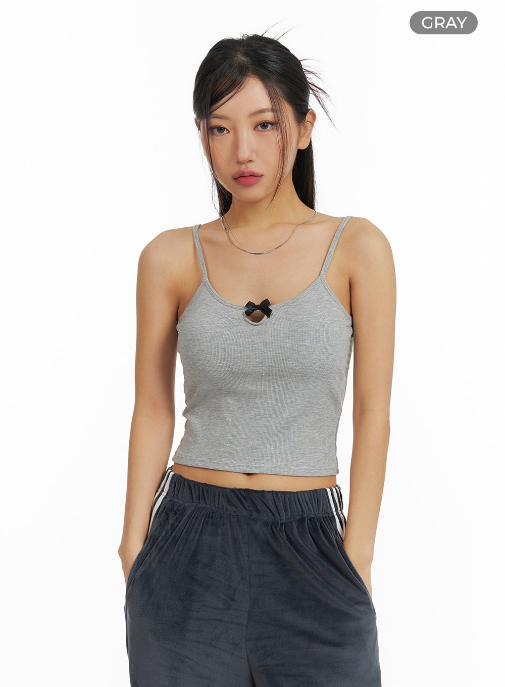 basic-u-neck-tank-top-cf427 / Gray