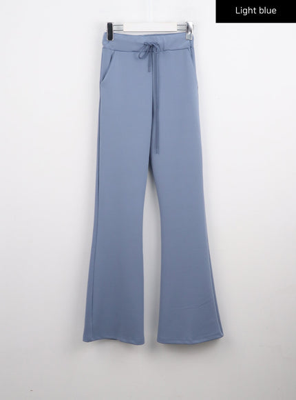 bootcut-drawstring-pants-co330 / Light blue