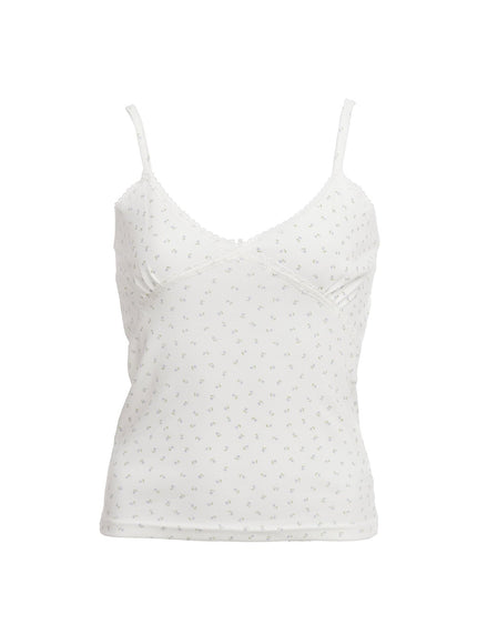 soft-floral-lace-cami-top-ia524 / White