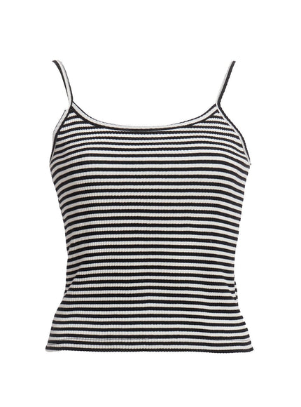 ribbed-stripe-cami-top-ia524 / White