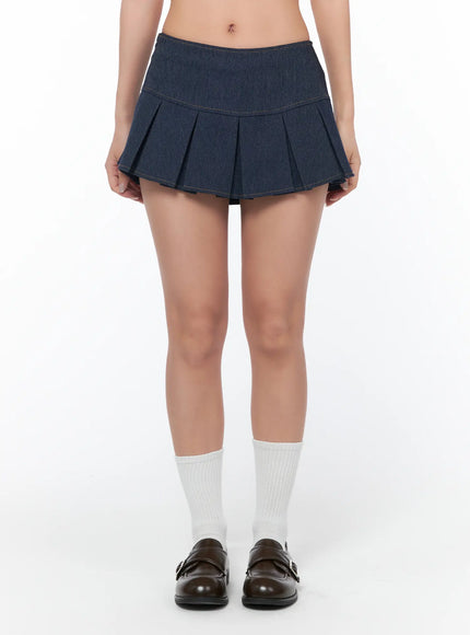 low-rise-pleated-denim-mini-skirt-ca514