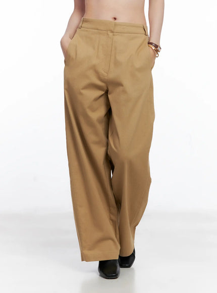 wide-leg-cotton-trousers-cg520 / Beige