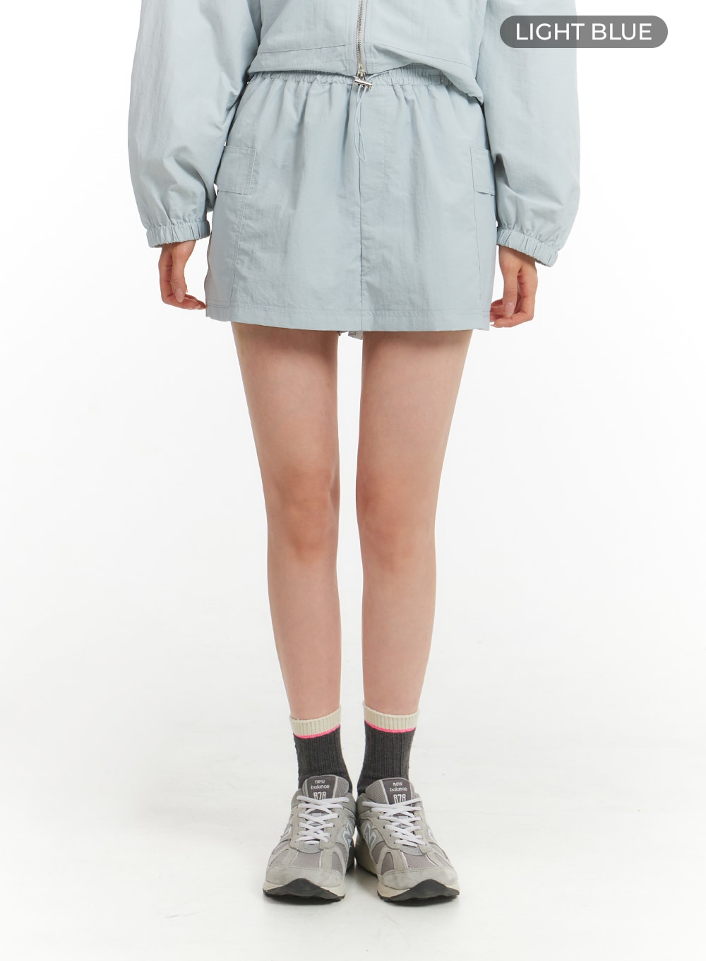 pocket-nylon-string-mini-skirt-of428
