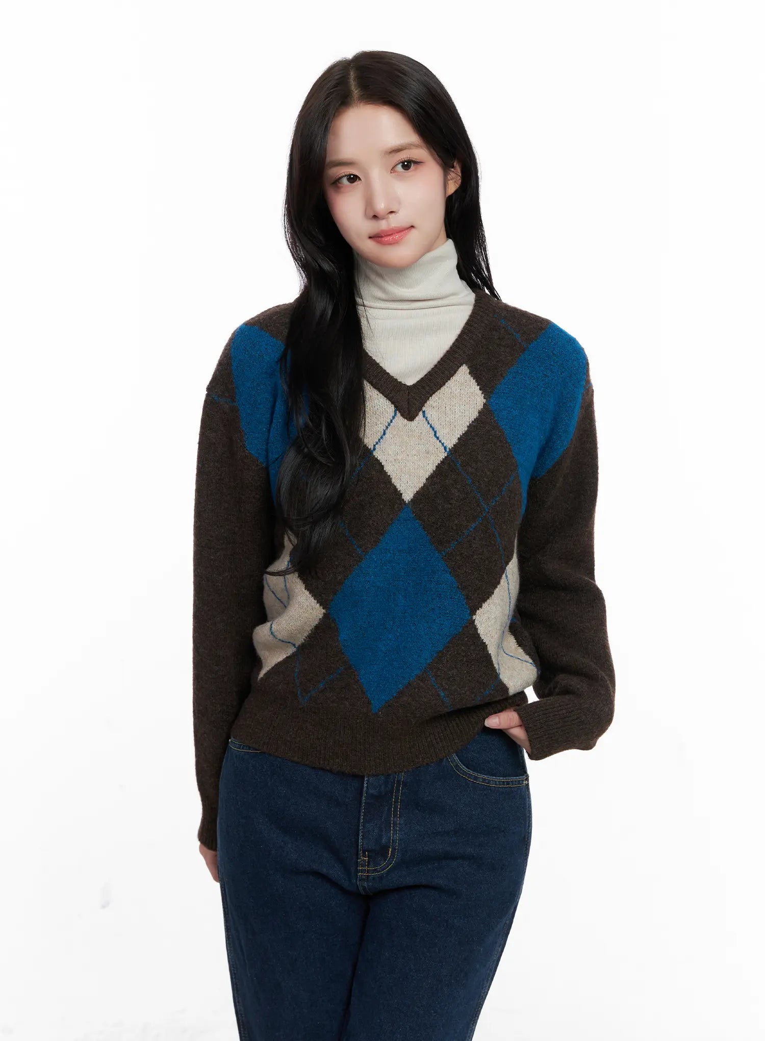 casual-argyle-long-sleeve-knit-co522