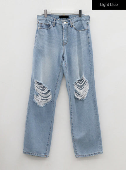 Ripped Maxi Denim Pants Unisex CO14