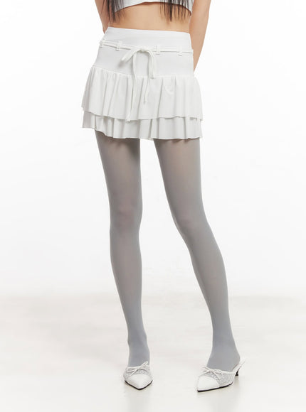 string-ribbon-ruffle-mini-skirt-ca522