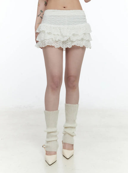 lace-ruffle-mini-skirt-cn517