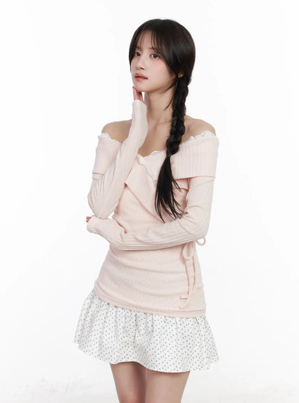 lace-off-shoulder-ribbed-top-cm527