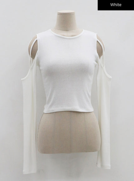 Simple Off Shoulder Crop Top CO04