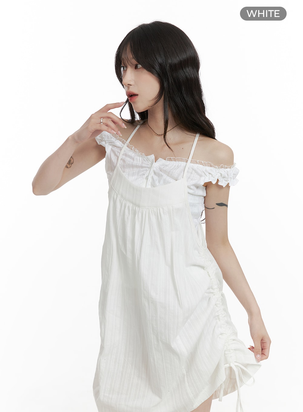 cotton-string-cami-mini-dress-ca408