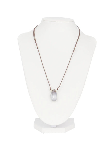 Long Faux Gem Necklace CO513