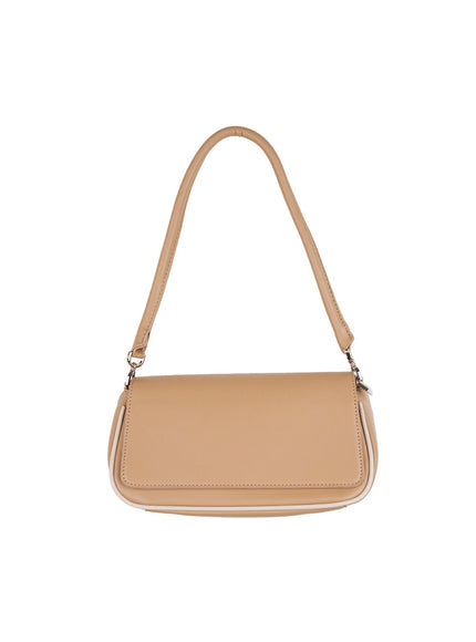 Two-Tone Trim Shoulder Bag CJ515