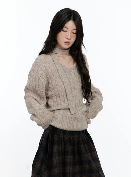 v-neck-knit-sweater-and-tie-set-cn517