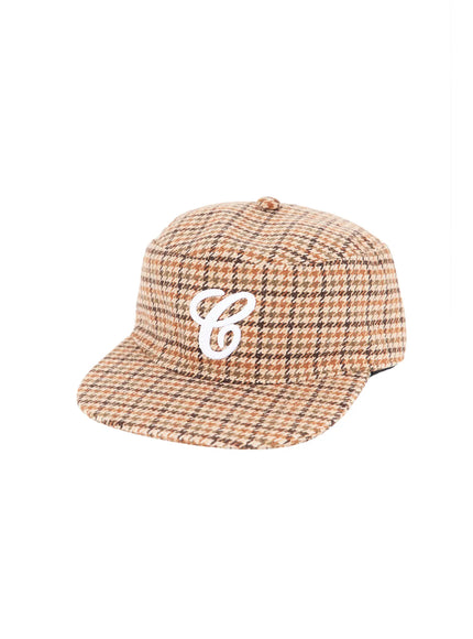 plaid-initial-flap-cap-cy519