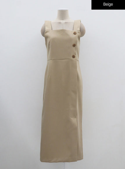 Wrapped Button Maxi Dress OF307