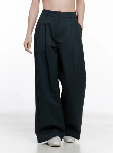 Cotton Pintuck Wide Pants CG521