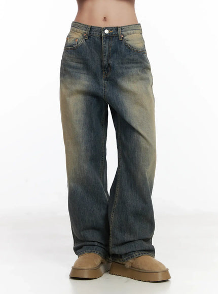 Wide Washed Jeans CS06