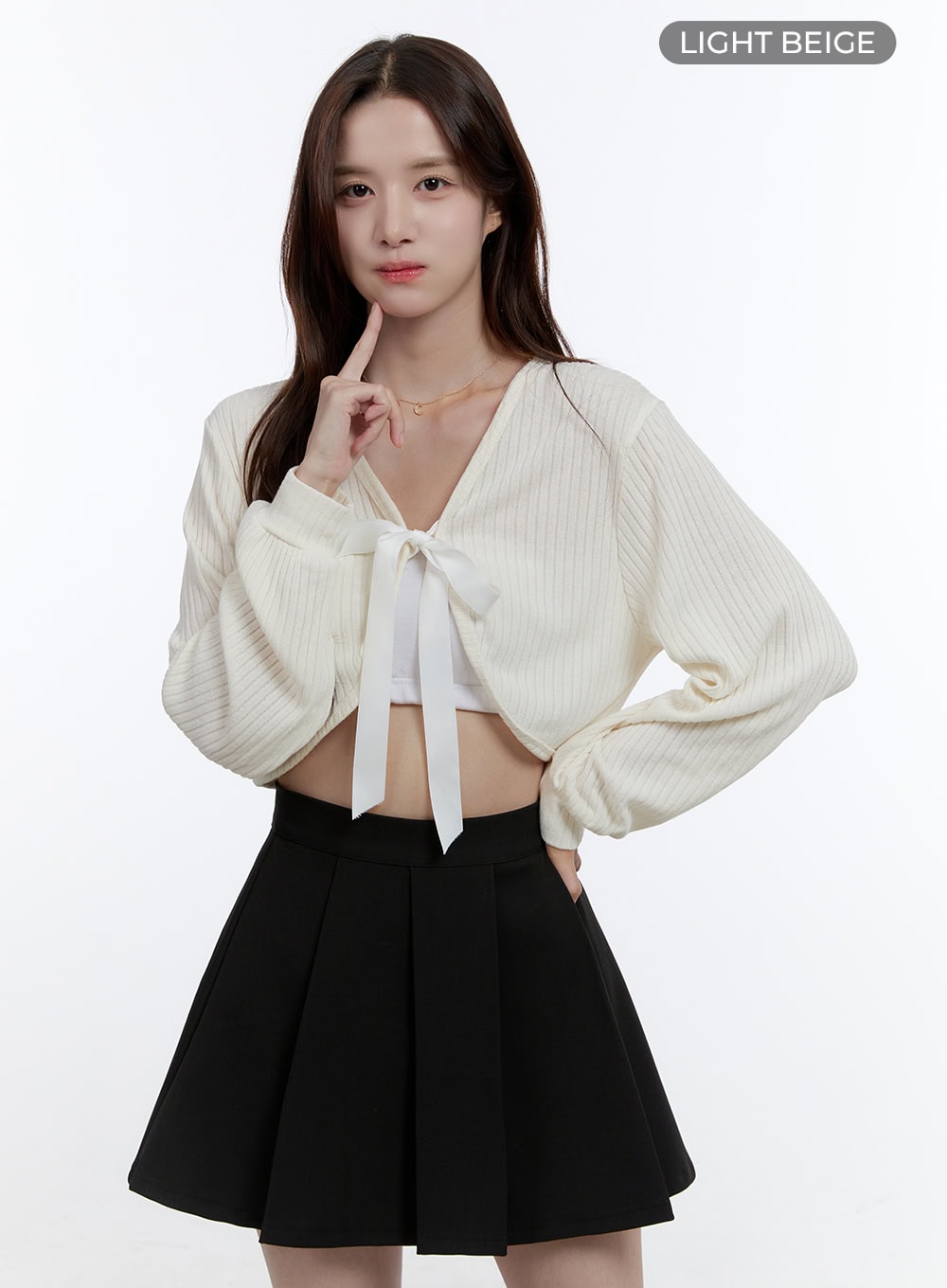 ribbon-strap-v-neck-crop-cardigan-oo407