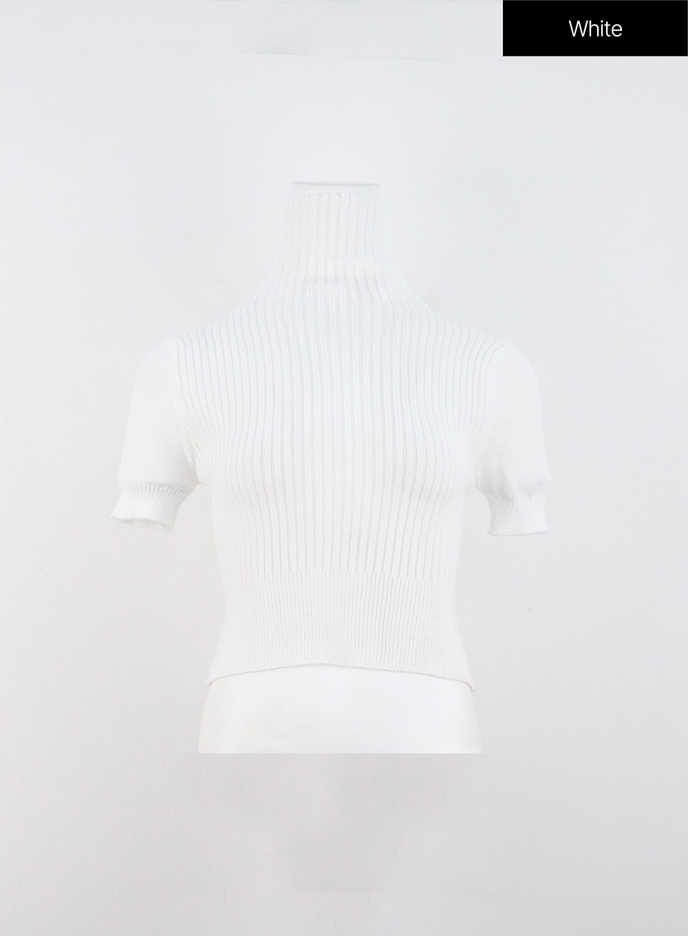 White turtleneck store short sleeve