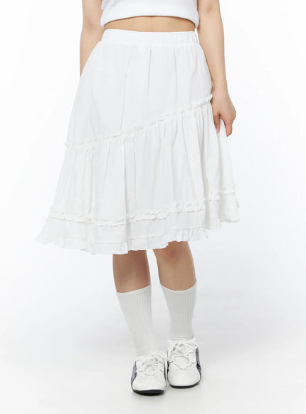 asymmetric-frill-trim-midi-skirt-cd805