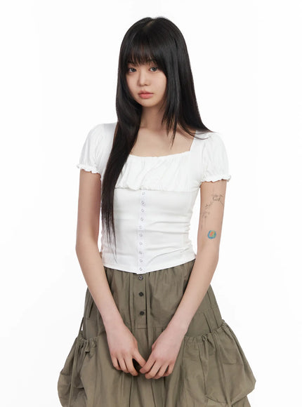 puff-sleeve-crop-short-sleeve-blouse-cm512