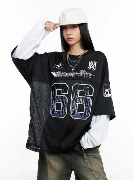 Oversized Graphic Long Sleeve CC1109