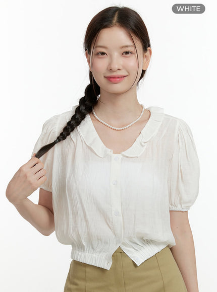 puff-sleeve-frill-blouse-ol424