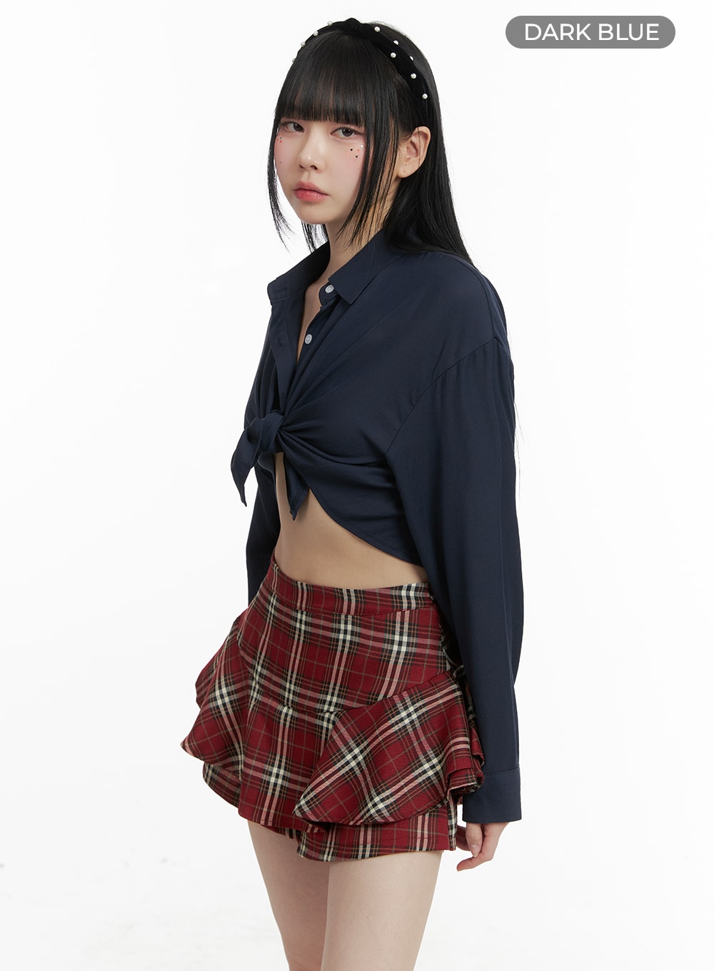 buttoned-collar-cropped-blouse-om426