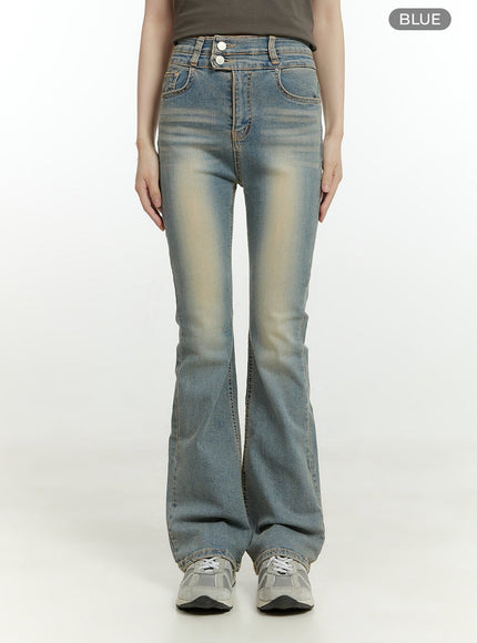 anna-double-button-bootcut-jeans-cg401