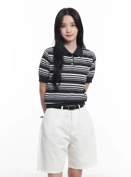 striped-collared-short-sleeve-sweater-cu525