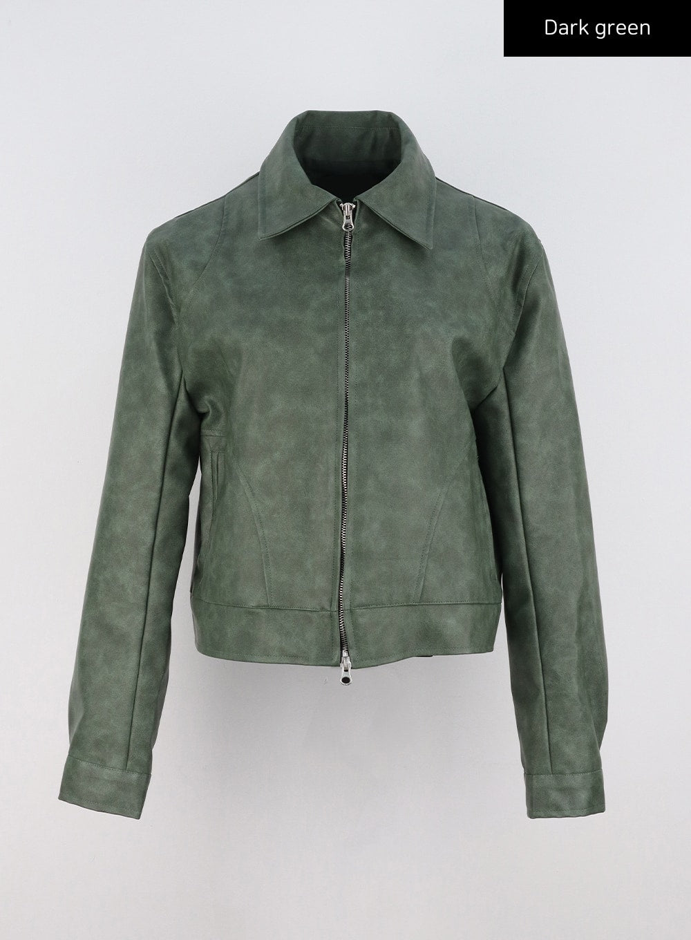 Hunter green deals leather jacket