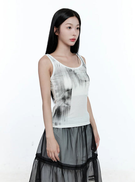 Gradient Ribbed Tank Top CG507