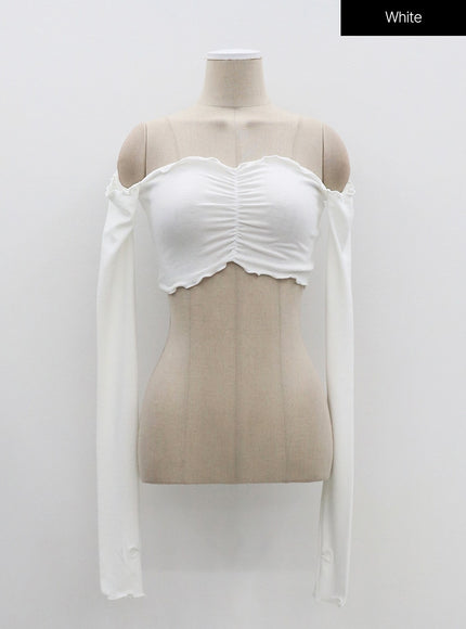 Off-Shoulder Wavy Top BF323