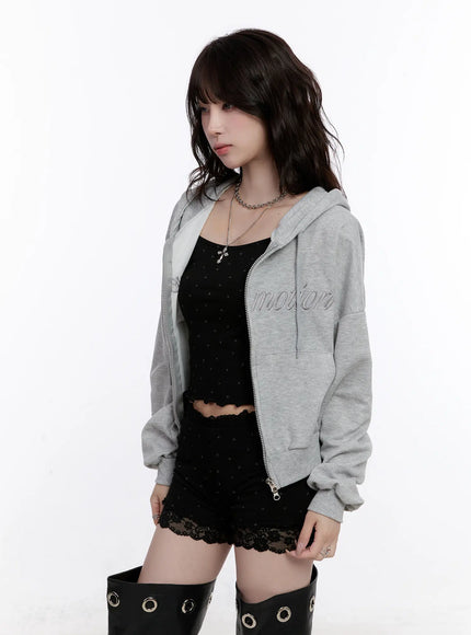 Printed Graphic Zip-up Hoodie CO501