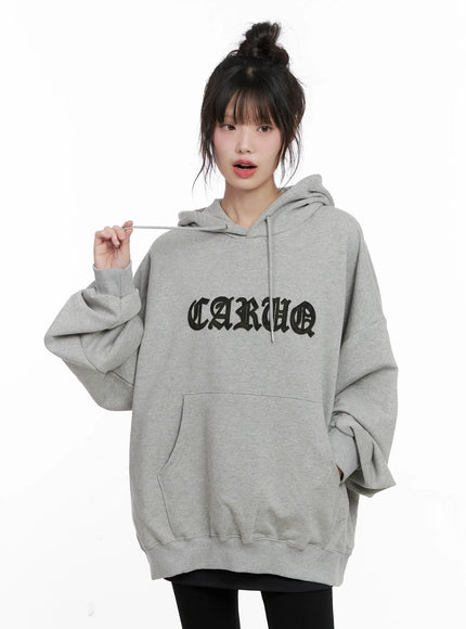 oversized-graphic-hoodie-cg519 / Gray