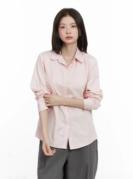 Classic Long Sleeve Button-Up Shirt CN519