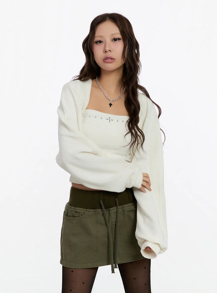 basic-knit-bolero-cn527 / White