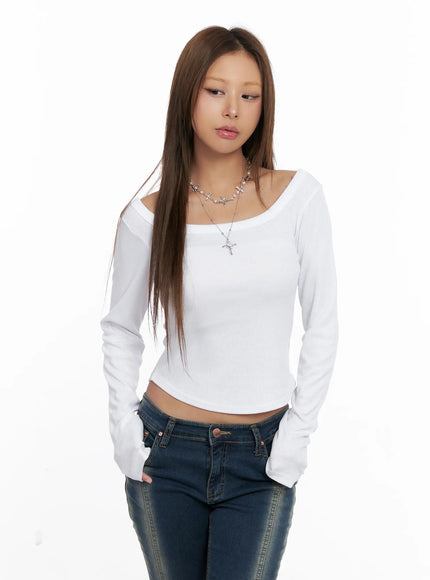 Ribbed Square Neck Crop Top CS522