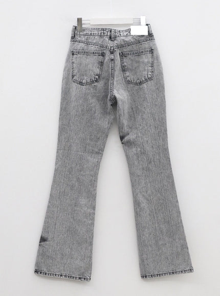 Grey Bootcut Jeans CM324